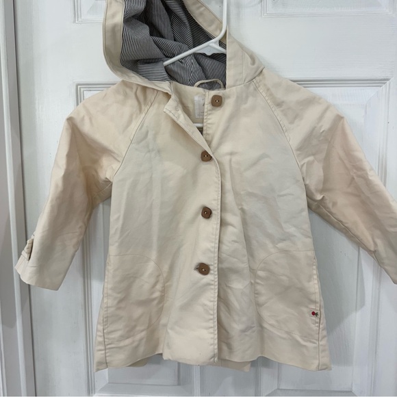 Zara Kids Cream Hooded Jacket 4-5Years - Picture 2 of 8